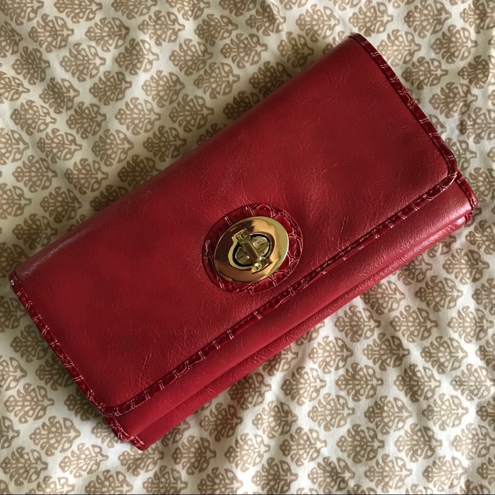 Red Leather Wallet